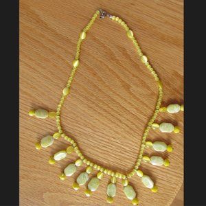 Handmade Yellow Necklace
